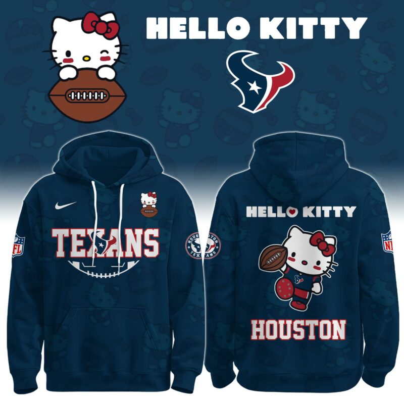 HOU Texans Special Hello Kitty Limited Edition Hoodie
