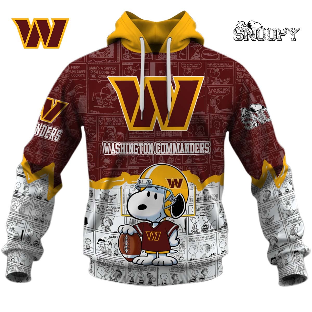 Washington Commanders Snoopy Design