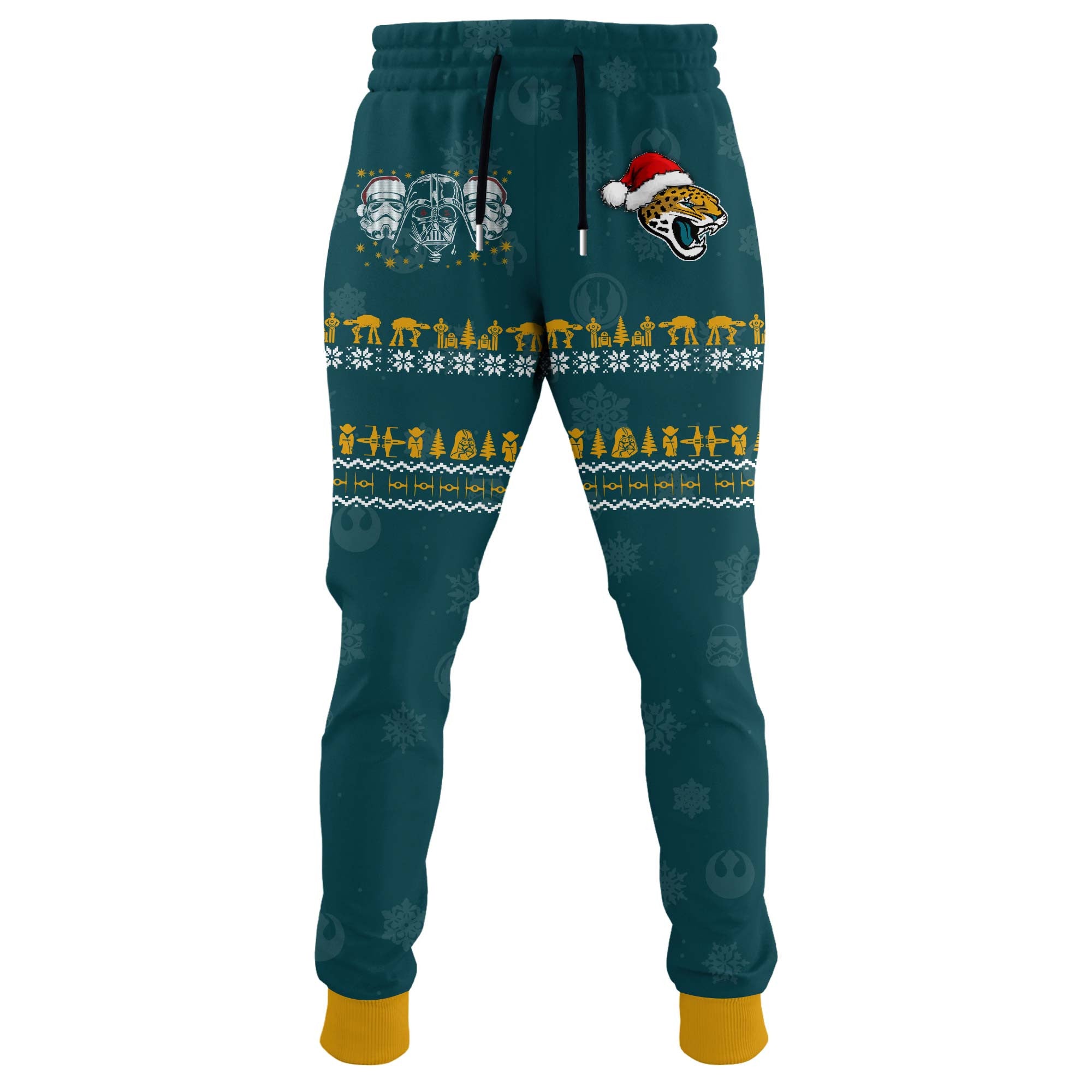Unisex Jaguars Merry Christmas The Force Edition Hoodie