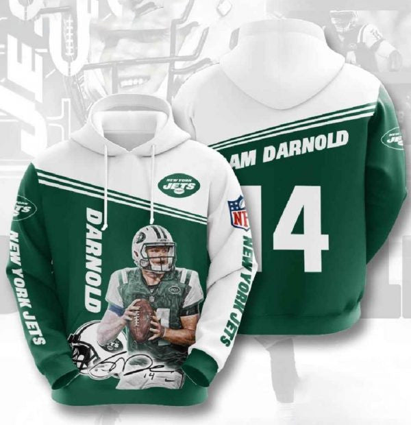 Nfl New York Jets 3d Hoodies Darnold
